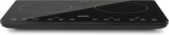 First Austria Fa50953 Electric Inductive Commercial Countertop Burner Double 2kW 64x42x8cm