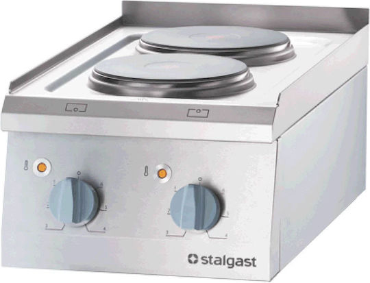 Stalgast Ηλεκτρική Εστία Διπλή 5.2kW 40x70x25cm