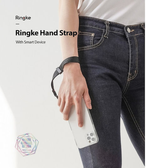 Ringke Hand Strap Каишка за китката за мобилни телефони Черен RGK1157BLK