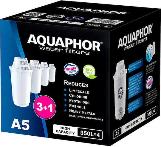Aquaphor Ersatz-Wasserfilter für Kanne 4Stück