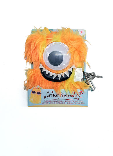 Great Pretenders Notebook with Lock and Pen Holder Orange