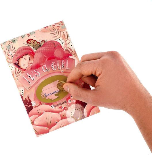 Greeting Card Scrach To Reveal Its A Girl Legami 8053610785494