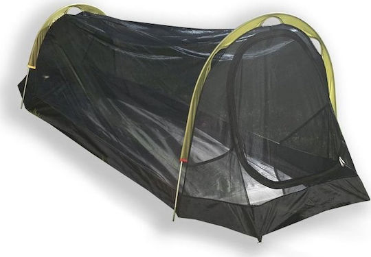 Rockland Soloist Camping Tent Tunnel Mountaineering Green with Double Cloth 4 Seasons for 1 Person Waterproof 3000mm 275x80x75cm