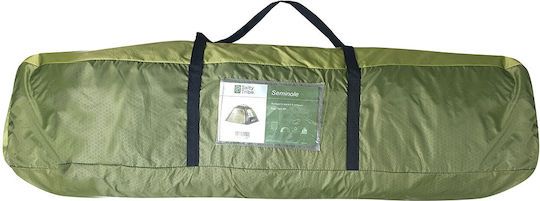 Salty Tribe Seminole 4 Automatic Camping Tent Igloo Green with Double Cloth 4 Seasons for 4 People 240x210x175cm