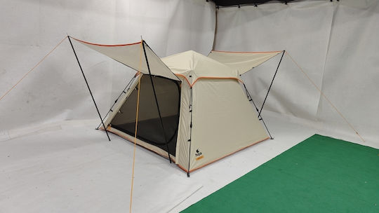 Hupa Nexus 3P Αυτόματη Σκηνή Camping Μπεζ 3 Εποχών για 3 Άτομα 210x210x130εκ.