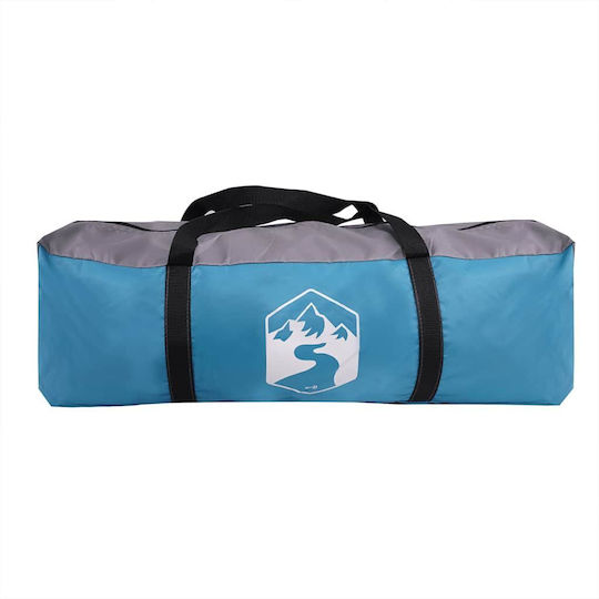 vidaXL Tipi Camping Tent Teepee Blue for 6 People 486x486x280cm