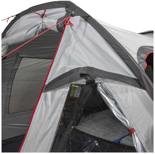 High Peak Amora 5.0 Campingzelt Tunnel Gray mit Doppeltuch 4 Jahreszeiten für 5 Personen 500x280x180cm