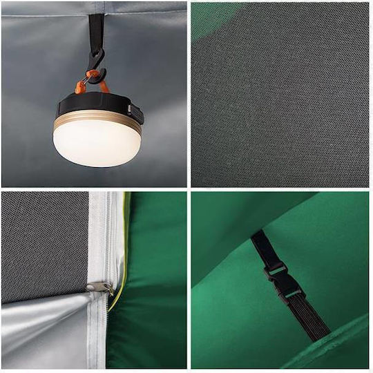 Nils Camping Tent Igloo Green with Double Cloth 4 Seasons for 3 People 200x200x140cm