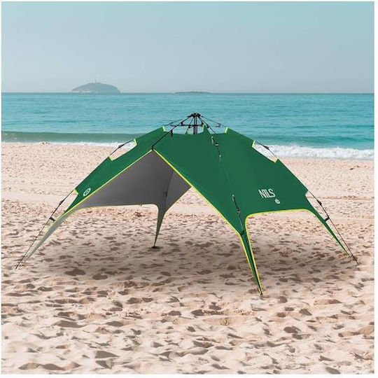 Nils Camping Tent Igloo Green with Double Cloth 4 Seasons for 3 People 200x200x140cm