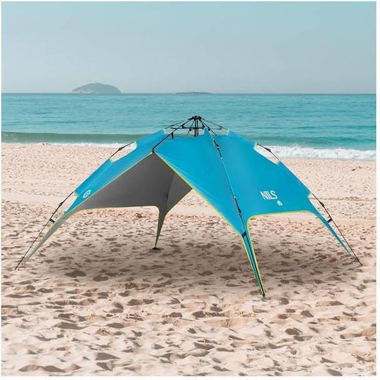 Nils Nils Camp Shadow Camping Tent Igloo Blue with Double Cloth 4 Seasons for 3 People 200x200x140cm