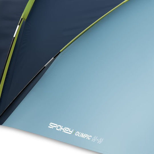Spokey 2+2 vier Personen Campingzelt Tunnel Blau 3 Jahreszeiten für 4 Personen