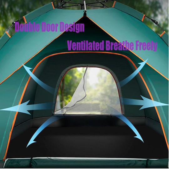Factory Лятна Автоматична Лятна Къмпинг Сцена Igloo Зелена за 3 Места 200x150x125см Вариация