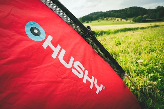 Husky Expedition Felen Camping Tent Igloo Red with Double Cloth for 3 People 370x220x135cm
