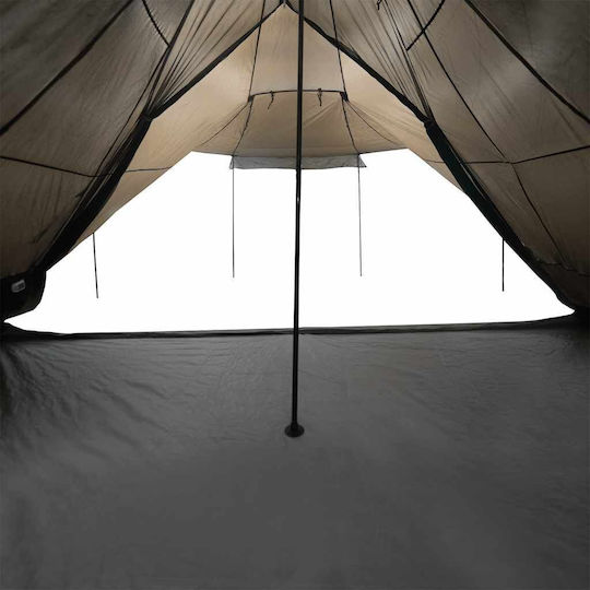 vidaXL Tipi Campingzelt Braun für 6 Personen 486x486x280cm