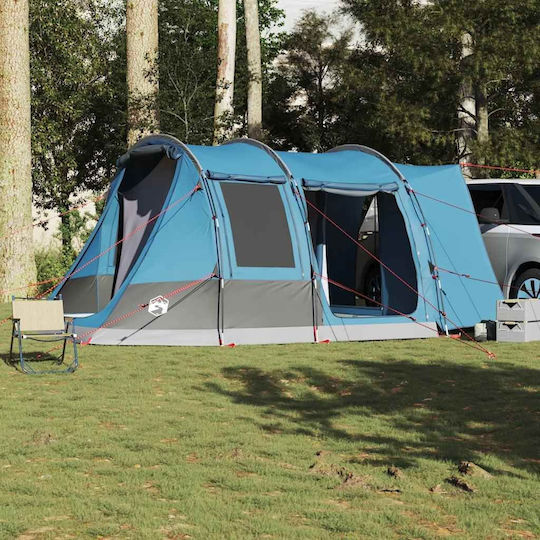 vidaXL Summer Camping Tunnel Car Tent Blue for 2 People 470x332x216cm