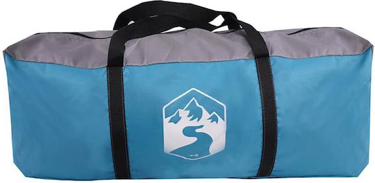 vidaXL Summer Camping Tunnel Car Tent Blue for 2 People 470x332x216cm