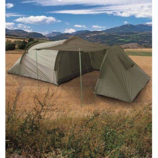 Mil-Tec Summer Camping Tunnel Tent Khaki for 2 People 390x130x105cm