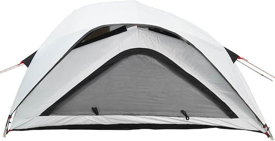 vidaXL Σκηνή Camping Igloo Λευκή για 1 Άτομο 213x84x100εκ. Ύφασμα Συσκότισης