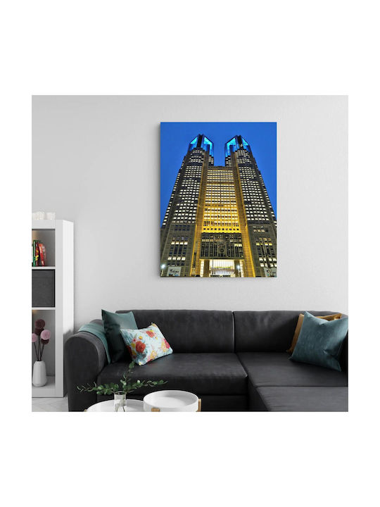 Tabloul Clădirea Guvernului Metropolitan din Tokyo Noaptea 40x50