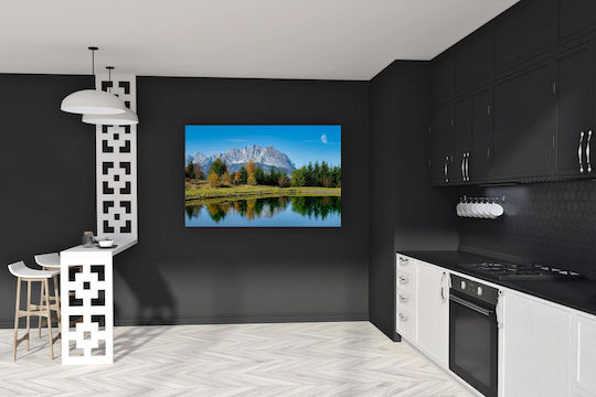 Painting Mountain Reflection In Lake 120x80