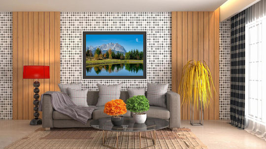 Painting Mountain Reflection In Lake 120x80