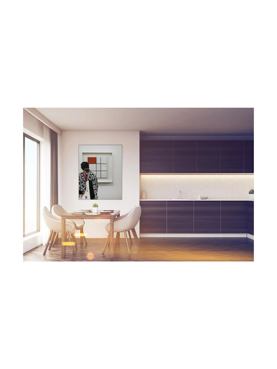 Πίνακας Woman Viewing Abstract Art Γυναίκα Βλέπει Αφηρημένη Τέχνη 60x90