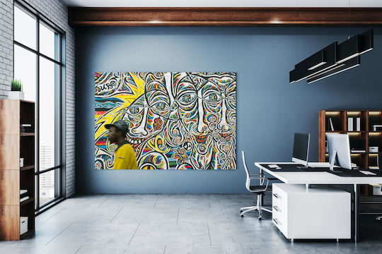 Πίνακας Colorful Abstract Street Art Πολύχρωμη Αφηρημένη Τέχνη Του Δρόμου 80x50