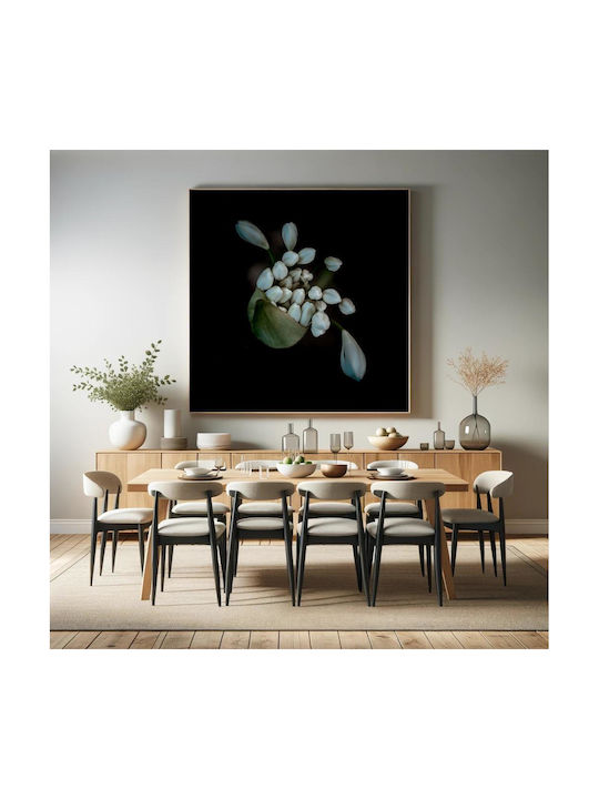 Painting White Budding Flowers 110x110