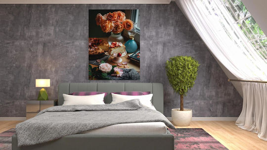 Πίνακας Flowers Dessert Λουλούδια Επιδόρπιο 80x120 Πίνακας Flowers Dessert Λουλούδια Επιδόρπιο 80x120