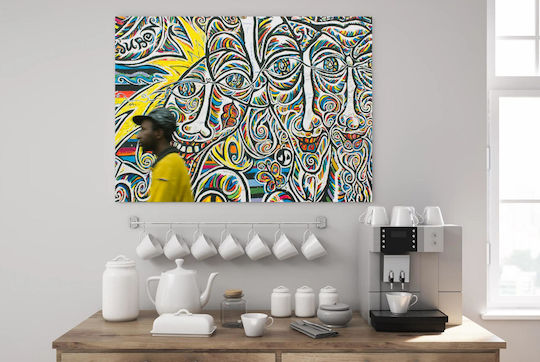 Πίνακας Colorful Abstract Street Art Πολύχρωμη Αφηρημένη Τέχνη Του Δρόμου 65x40