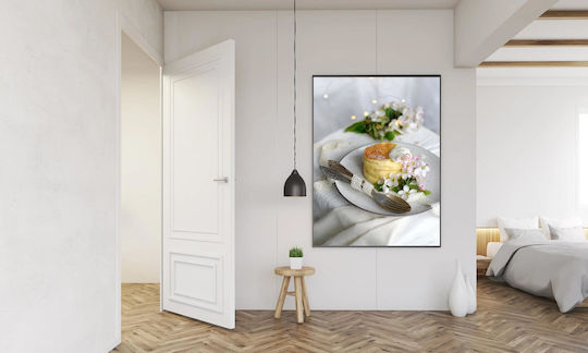 Elegant Dessert With Flowers Κομψό Επιδόρπιο Με Λουλούδια σε Καμβά 80x120 cm Elegant Dessert With Flowers Κομψό Επιδόρπιο Με Λουλούδια σε Καμβά 80x120 cm