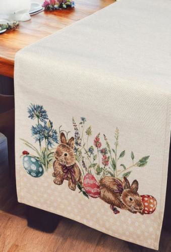 Τραβέρσα Στόφα Ισπανίας Πασχαλινό Πουά 45x140cm