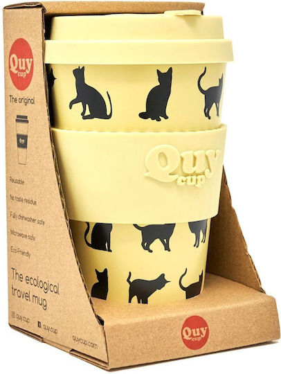 QuyCup Cană Plastic cu Capac 400ml
