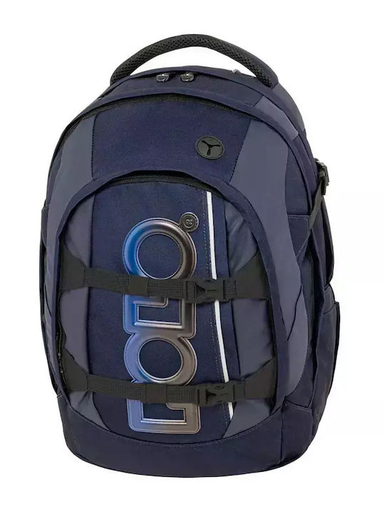 Polo Cryptic School Bag Backpack Junior High-High School Night Blue with Water Bottle Holder 23Liters 2025