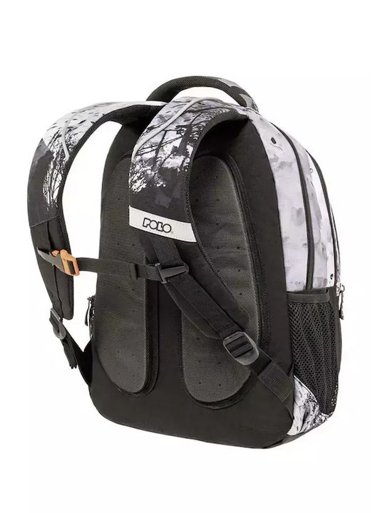 Polo Soul Σχολική Τσάντα Πλάτης Δημοτικού Skate Black με Θήκη για Παγούρι 23lt 2021
