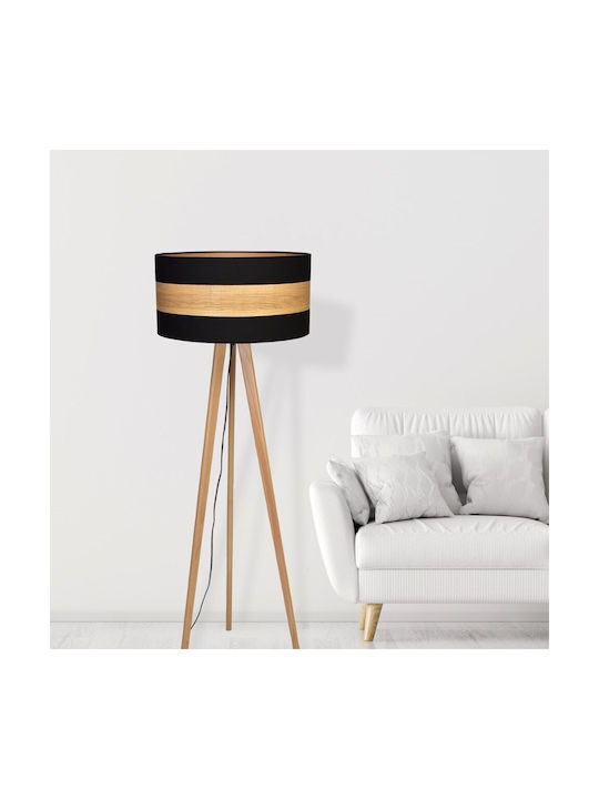 Eko Light Λάμπα Φωτιστικό Δαπέδου Υ100xΜ50εκ. με Ντουί για Λαμπτήρα E27 Μαύρο