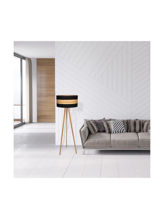 Eko Light Λάμπα Φωτιστικό Δαπέδου Υ100xΜ50εκ. με Ντουί για Λαμπτήρα E27 Μαύρο