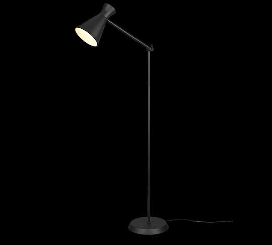 Trio Lighting Enzo Floor Lamp H150xW25cm. with Socket for Bulb E27 Black
