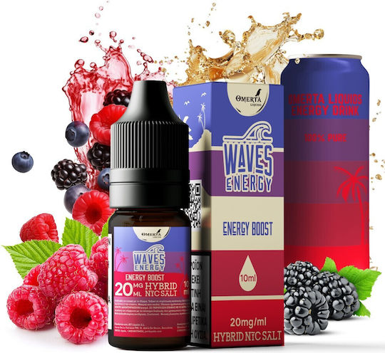 Omerta Ready-to-use E-Liquid Waves Energy with Sweet Flavor 10mg 10ml