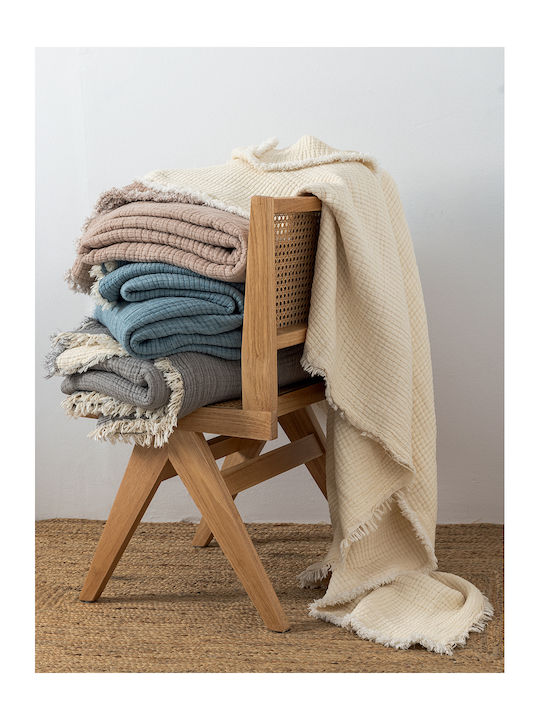 Palamaiki Mous Single Blanket 170x240cm Beige