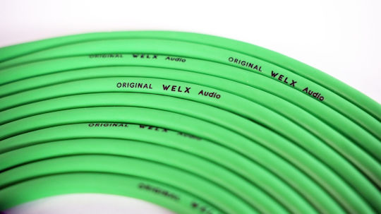 Welx Cablu CR Echilibrat 2 x XLR De Sex Masculin - 2 x RCA De Sex Masculin Verde 1.5m WELX-CR-SERIE-1.5M