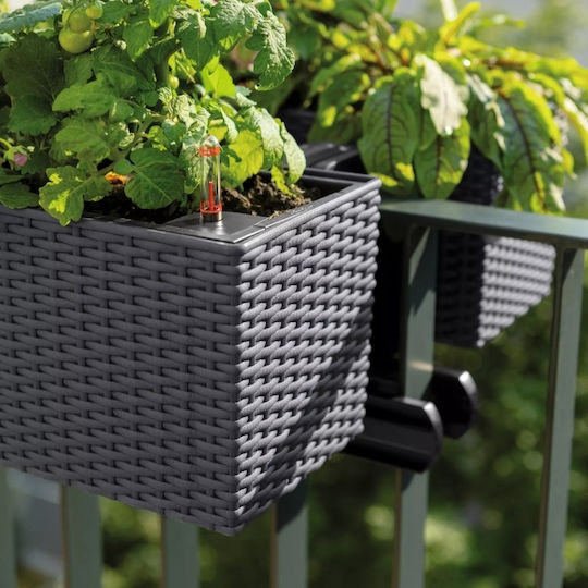 Lechuza Balconera Cottage Self-watering Planter Box Plastic White 100x19x19cm.