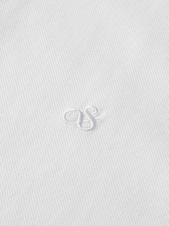 Core Polo Herrenbluse Kurzarm Weiß