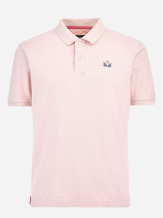 Поло Блуза с къс ръкав Light Pink