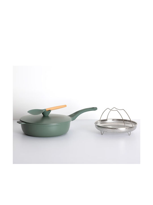 5Five Aluminum Pan with Lid with Ceramic Coating 28cm
