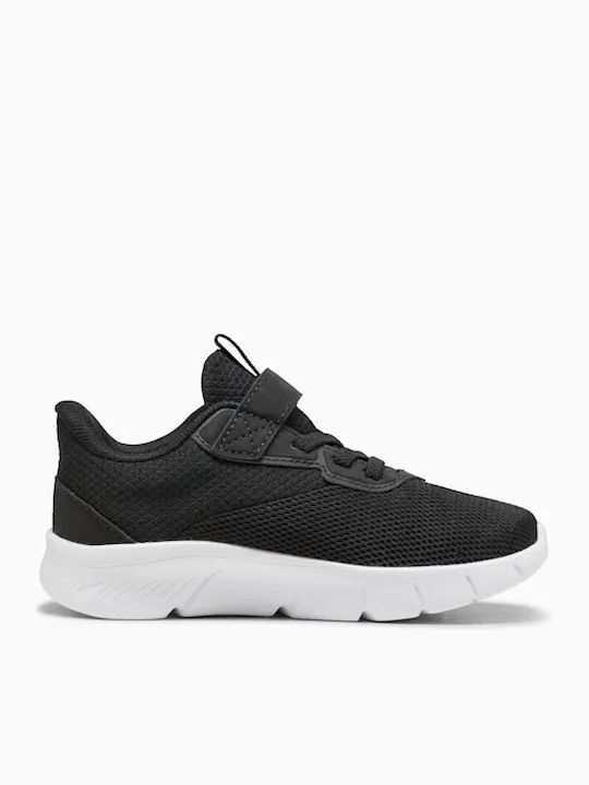 PUMA FlexFocus Kids Sneakers with Hoop & Loop Closure Black