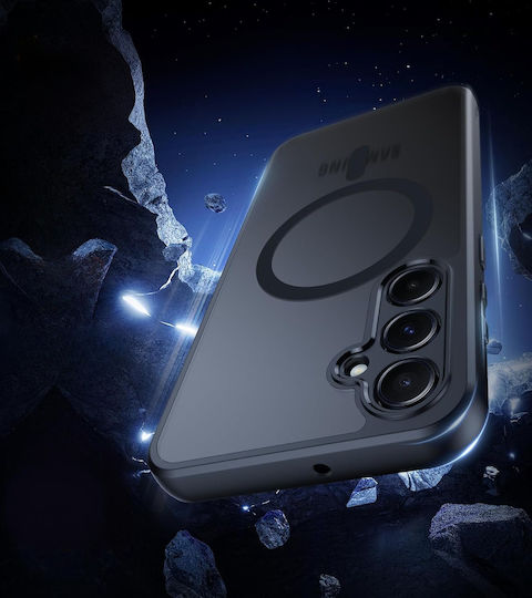 Θήκη Samsung Galaxy A56 Magsafe Erbord Μatt Case Μαύρη + Γυαλί Οθόνης
