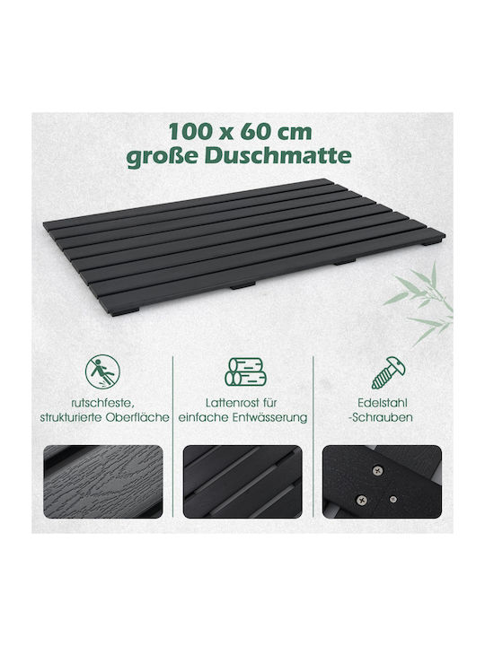 Costway Χαλάκι Κουζίνας Διάδρομος Αδιάβροχο 60x100cm NP12013BK Μαύρο Costway Χαλάκι Κουζίνας Διάδρομος Αδιάβροχο 60x100cm NP12013BK Μαύρο