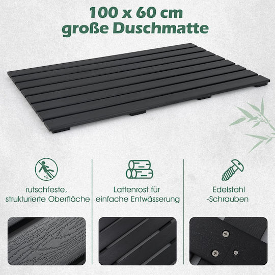 Costway Χαλάκι Κουζίνας Διάδρομος Αδιάβροχο 60x100cm NP12013BK Μαύρο Costway Χαλάκι Κουζίνας Διάδρομος Αδιάβροχο 60x100cm NP12013BK Μαύρο