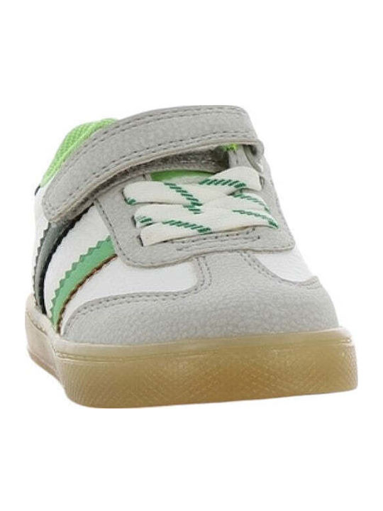 Παιδικά Sneakers Ανατομικά με Σκρατς Λευκά